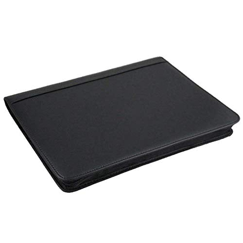 Document organiser,Expanding File Organisers File Organisers Conference PU Leather A4 File Folder Document Holder Ring Wallet for Business Meetings Office Surpply-Black for Storage Files (Color : Blac