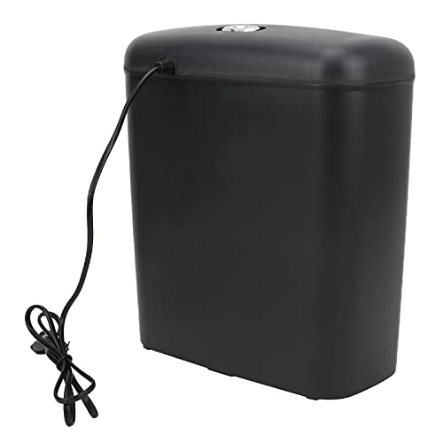 Paper Shredder, Cross Cut Paper Shredder, 6 Sheet Papers Electric File Shredde with Overheat Protection and 10l Wastebasket Anti jam High Security Mail Shredder for Home Office Use(US)
