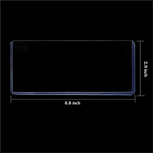 60Pcs Clear Hard Plastic Currency Sleeves 173x75mm Bill Holder Protector Case