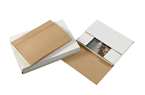 BOX USA Mailer Boxes Medium 11 1/8"L x 8 5/8"W x 2"H 50-Pack - Corrugated Cardboard Box for Shipping, Moving, Mailing, Packing, Packaging and Storage