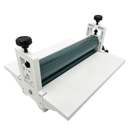 INTBUYING 14 in Manual Cold Roll Laminator, Commercial Professional 0.4" Thickness Foldable Roll Laminating Machine Vinyl Photo Film, Picture and Painting Cold Press Laminator Machine
