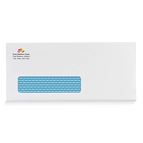 Aimoh #10 Custom Envelopes with Logo, Personalized Window Envelopes 1000ct