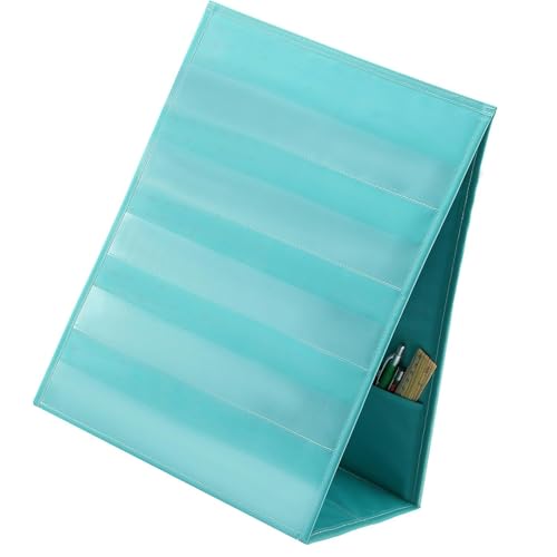 Sided 10 Section Display Featuring Storage Space for Classroom Teaching and Organization Foldable Wallet Insert