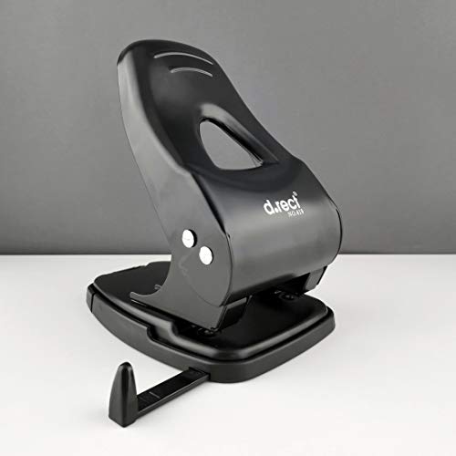 D.RECT 0419 Punch 65 Sheets | Paper Punch | Office Punch | Stop Rail with Format Specifications 65 Sheets