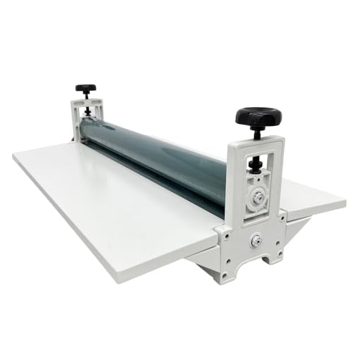 Banfluxion 30" Cold Laminator Machine All Metal Desktop Laminator with Hand Crank Pressure, Foldable Work Table & Adjustable Roller Portable Cold Roll Laminating for Posters/Photos/Artworks