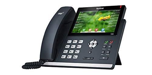 Yealink T48S IP Phone, 16 Lines. 7-Inch Color Touch Screen Display. USB 2.0, Dual-Port Gigabit Ethernet, 802.3af PoE, Power Adapter Not Included (SIP-T48S).