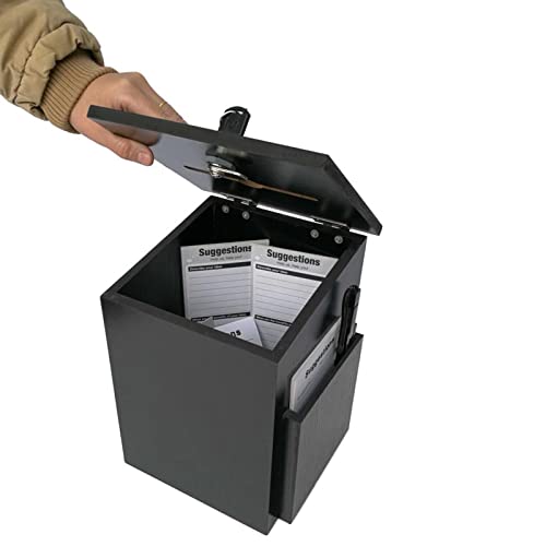 ZEELYDE Donation/Charity/Suggestion Box,Charity Donation Suggestion Suggestion Box Church Supplies Wooden Dedication Vote Hanging Wall with Lock Box Donation Box Dedication Prayer Box