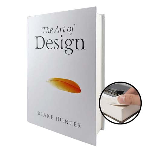 Real Paper Diversion Book Safe with combo lock- Secret Box Collection Box- Art of Design. Safe for money, disguised safe, real book pages, money hiding, diversion safe.
