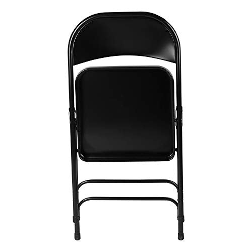 Norwood Commercial Furniture NOR-SRO592-BK-SO 6600 Series Steel Folding Chair, Black (Pack of 4)