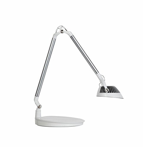 Humanscale Element Vision LED Light: Element Desktop Base - Arctic White (high Gloss)