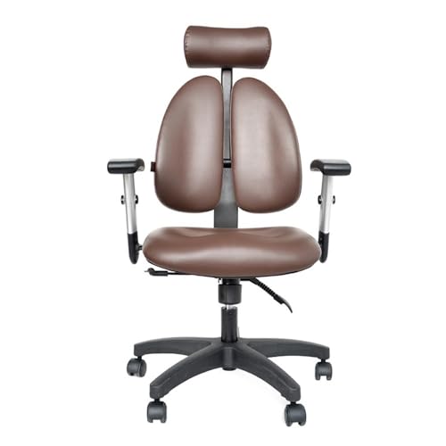 Executive Office Chair, Swivel Adjustable Swivel Office Desk Chair with Armrests Lumbar Support Desk Ergonomic Chair Executive Chair Boss Chair Reclining Learning Chair Home Office Chair ( Color : Bro