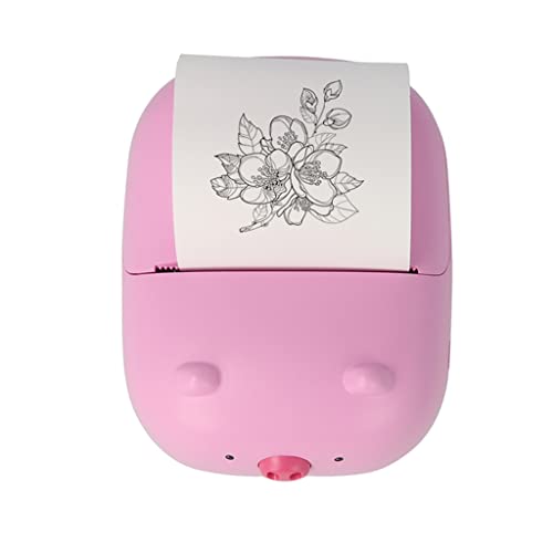 HBCDAAQ 200dpi Mini Pocket Printer Portable Thermal Printer Photo Picture EList Receipt Printer BT(Black-JoJo's Bizarre Adventure1)