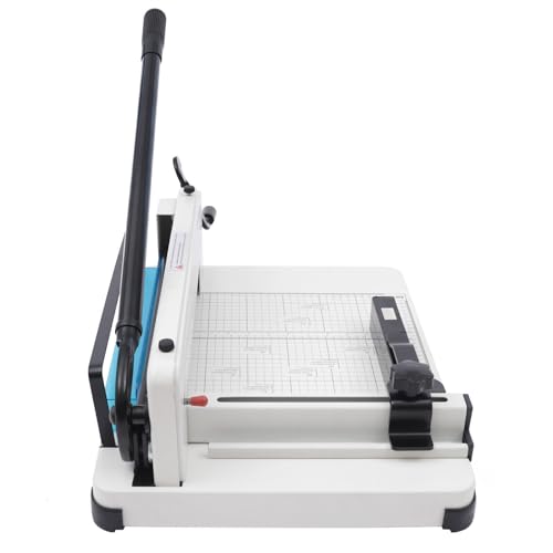 Manual Paper Cutter, 12 Inch A4 to B7 Metal Base Paper Trimmer Manual Guillotine Paper Cutter Heavy Duty Metal Base for Office Equipment