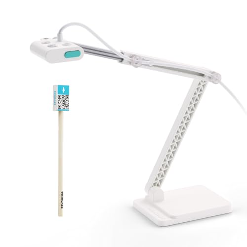 OKIOLABS OKIOCAM S2-4K Ultra HD 8MP USB Document Camera for Teachers & Classrooms with OKIOPoint AI-Tracking, Capture Near-Ledger Size, Great in Low Light, Support Mac, USB-C iPad, Interactive Display