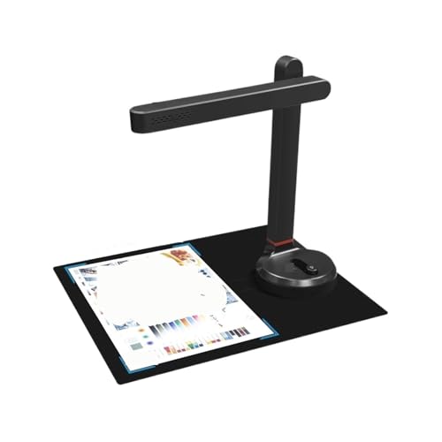 Document Camera, Folding 13MP HD Book Quick Shooter Auto Document Scanner for Live Demo, Distance