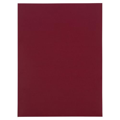 JAM PAPER Two Pocket Textured Linen Presentation Folders - Letter Size Business Folder - Burgundy - Bulk 100/Box