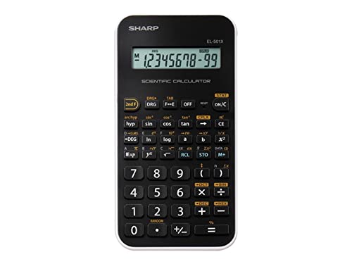 Sharp EL-501XBWH Scientific Calculator 5 Pack