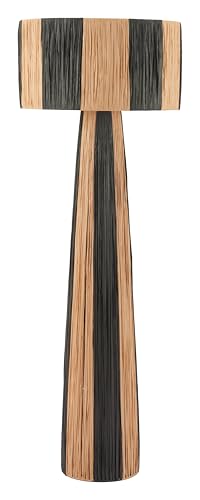 Zuo Gala Floor Lamp Black & Natural, Multicolor Floor Lamp, Modern Style, Non-Dimmable, Steel, Lighting Floor Lamps, 19.7" W x 19.7" D x 56.3" H