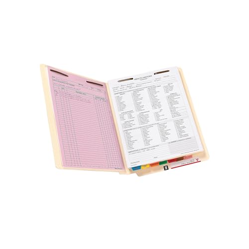 Smead - B Style Fastener File Folders, Straight Tab, Letter, Manila, 50/Box 34160 (DMi BX