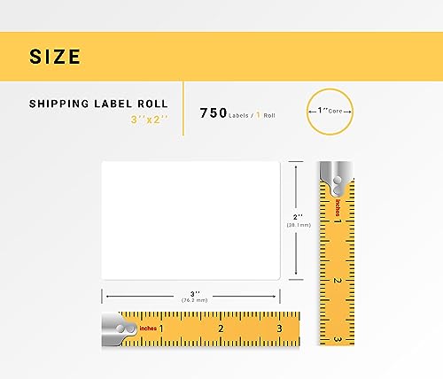 HouseLabels Compatible with Zebra, 1" Core, Premium Freezer, 3" x 2"