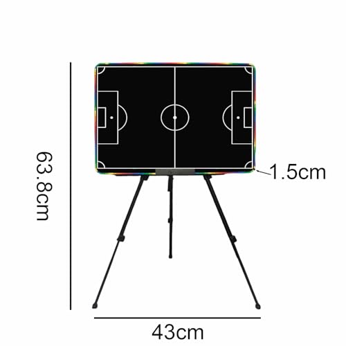 BELOWSYALER 28 Inch LCD Football Trainer Board Highlighting Encompassed Stand and Tap Erase Security for Strategic Planning Coaching Aid Training Tool