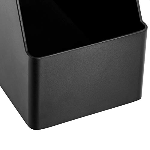Amazon Basics Plastic Desk Organizer Vertical Magazine Rack and File Holder, Black, 12-Pack