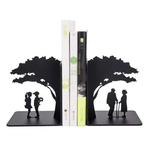 Book Organizer Heavy Duty Metal Bookends Office Desktop Home Supplies Bookshelf for Lovers Book Ends