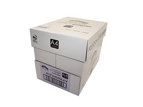 Rainbow A4 80Gsm Office Paper 500 Sheets, Lavender