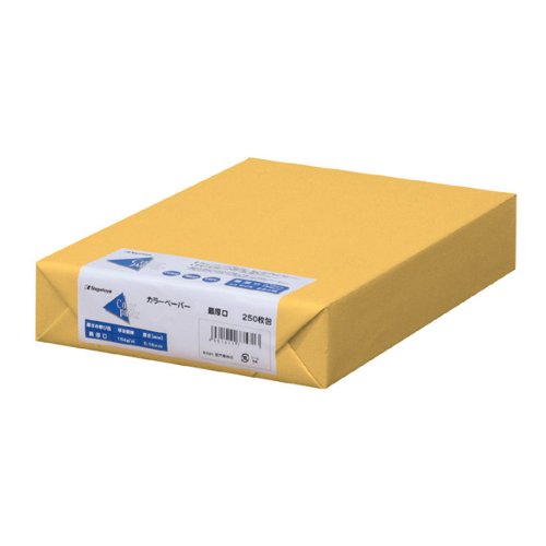 Nagatoya Shoten Na-3554 Colored Paper, A4 Thickest Size, 250 Sheets, Dark Cream