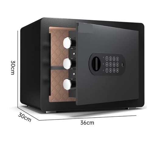 fireproof safe Fingerprint Safe with Touch Screen Keypad Home Safe Box Alarm System for Storing Cash Jewelry Documents(White)