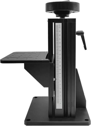 Eoweiot Manual Z-Axis Lifting Platform for Optical Experiments,Adjustable Aluminum Alloy T-Screw Column Lab Lift Table (70cm)
