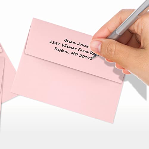 LUXPaper A2 Invitation Envelopes | Peel & Press | 4 3/8" x 5 3/4" | Candy Pink | 80lb. Text | 500 Qty