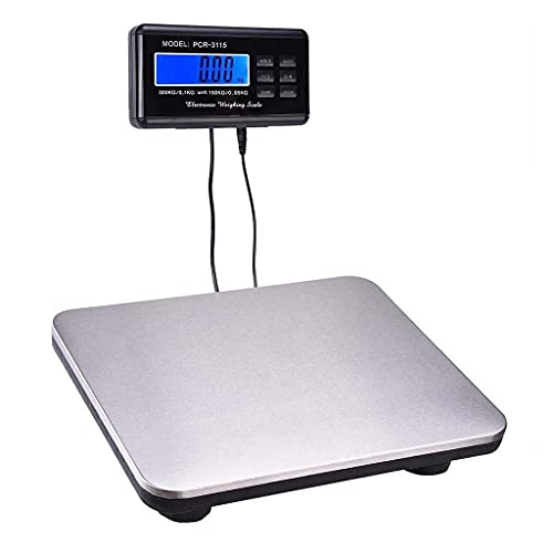 KOMFGT Postal Scales for Shipping Packages Shipping Scale 300Kg Digital Postal Scale Heavy Duty Portable Platform LCD Industrial Floor Scale Pet Weighing