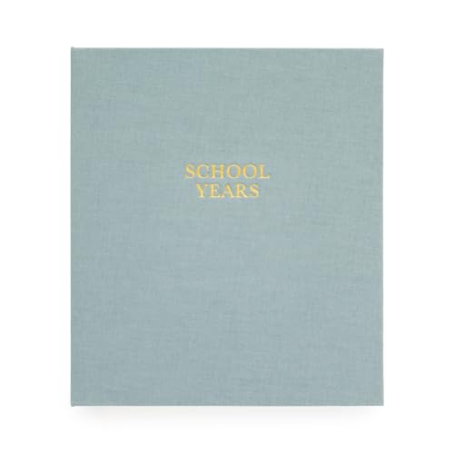 Sugar Paper School Years Memory Book, School Photo Album for Kids from Preschool to 12th Grade, Childhood Keepsake Album with Guided Prompts and Storage Pocket, School Picture Organizer
