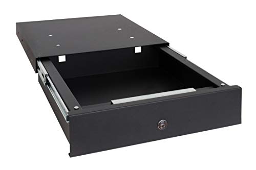 Arregui 22100-S1 - Safe box for hidden installation on the base of the kitchen cupboard, 19L, 410 x 148 x 450mm, Black.