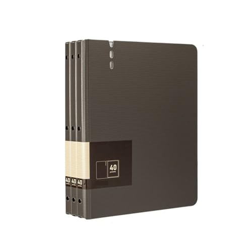 Filing Envelopes 3 Pcs A4 File Folder with Transparent Inserts Thickened Data File Storage Book Office Supplies 40 Pages Plastic Folders