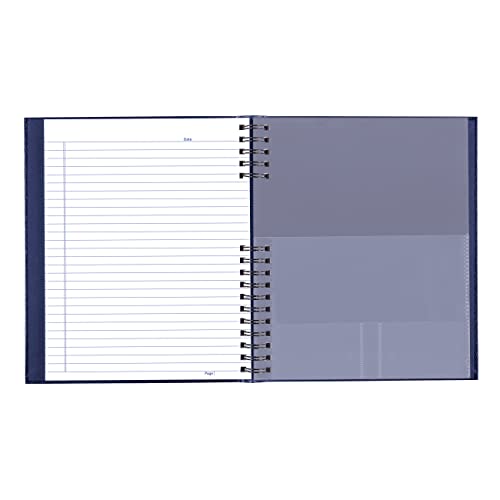 Blueline NotePro™ Notebook, Indexing System, 10.75" x 8.5", 300 Pages, Indigo Blue (A10300.BLU)