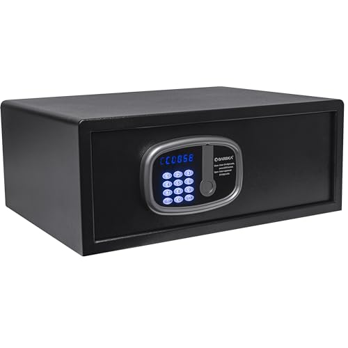 Barska Digital LED Keypad Hotel Safe with Motorized Locking Bolts & Interior LED - 1 Cu Ft 17" Laptop