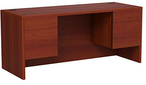 HON 10743CO Knee space Credenza 3/4" Height Pedestals, 72" by 24" by 29-1/2", Cognac