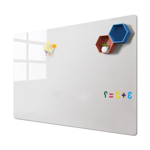 Removable Sticky whiteboard Film, Self Adhesive Magnetic Whiteboard Wallpaper Roll Multicolor Multiple Sizes(White,39.3x47.2in(100x120cm))