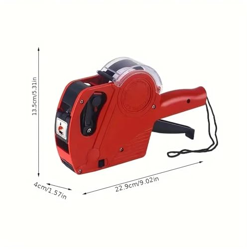 MX-5500 8 Digits Handheld Tag Gun with 1 Ink Coding Machine Label Gun for Retail Stores Supermarket(Blue)