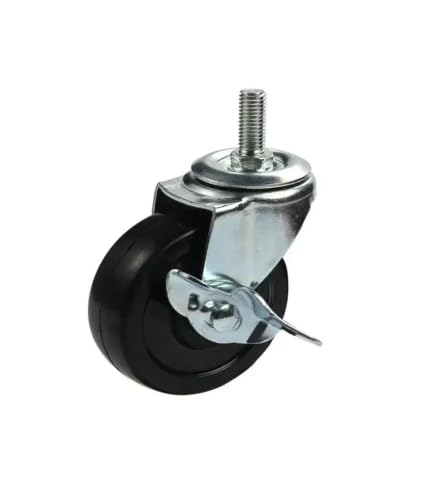 4 Pcs/Lot 3Inch Rubber Wheel Universal Silent Caster