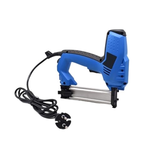 Oil-Free Pneumatic Staple Gun Heavy-Duty Stapler Adjustable Power 2 in 1 Electric Nail Stapler Gun 220V Electric Power Tools with Protection Switch
