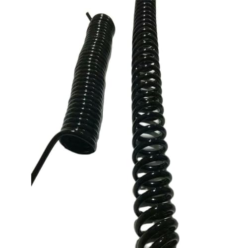 Coiled 6 Core Spiral Spring Power Cord 20AWG for Electronics