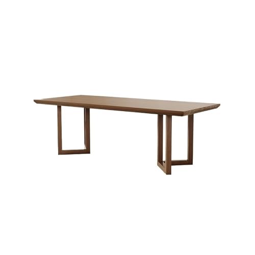 LINKIO Home Office Desks Chinese Style Solid Wood Tea Table, Office Boss Meeting and Negotiating Tea Table, Suitable for Kitchen, Living Room and Dining Room Computer Table Desk(220x80x75cm)