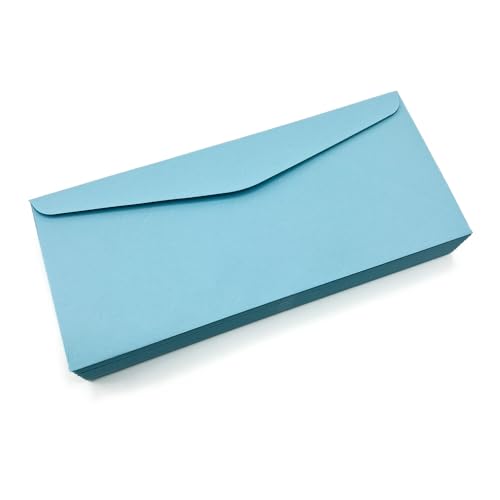 Limited Papers (TM) No. 10 Regular Standard Mailing Envelope - Pastel - Soft - 24 Pound (4.8 inch x 9.5 inch) - Announcement, Invoices, Checks, Letters, Contracts, Business Envelopes (Blue, 2500)