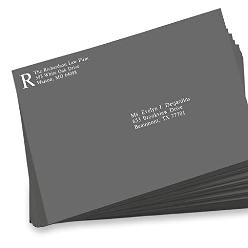 LUXPaper 9 x 12 Open End Envelopes | Peel & Press | Smoke Gray | 80lb. Text | 500 Qty