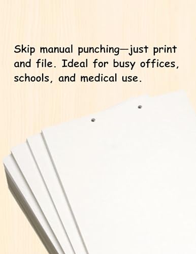 Limited Papers(TM) Writing Copy and Printing Paper, 8.5" x 11", 2 Hole Top-Punched, 20 Pound Text, 500 Sheets Per Ream. (5000, Blue)