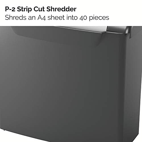 Rexel S206 paper shredder Strip shredding 22 cm Black,Silver