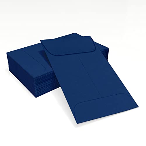 LUXPaper #1 Coin Envelopes | 2 1/4" x 3 1/2" | Navy Blue | 80lb. Text | 1,000 Qty